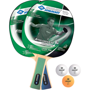 хорошая модель Набор для настольного тенниса Donic Appelgren 400 2-player set 2 ракетки + 3 мяча (788638)