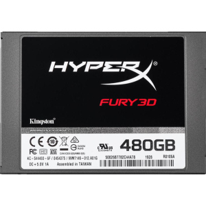 Kingston SSD HyperX Fury 3D 480GB 2.5" SATAIII 3D NAND TLC (KC-S44480-6F) в Полтаве