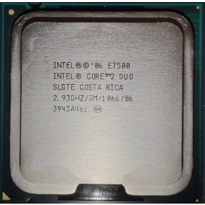 Процессор Intel Core 2 Duo E7500 2.93GHz/3M/1066 (SLGTE) s775, tray надежный