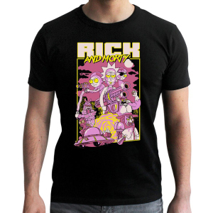 Футболка ABYstyle Rick and Morty XL Чорна (ABYTEX456XL) ТОП в Полтаві