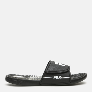 Шльопанці Fila Massage M Slippers 105785-BW 44 29 см Чорні з білим (4670036480792) надійний