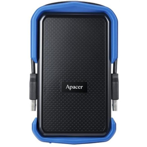 Жорсткий диск HDD ext 2.5 USB 2.0TB Apacer AC631 Black/Blue (AP2TBAC631U-1) ТОП в Полтаві