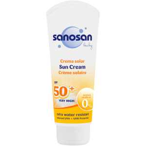 Дитячий сонцезахисний крем Sanosan Baby SPF 50 75 мл (4003583197682) в Полтаві