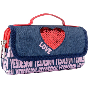 Пенал мягкий YES WL-01 Love (532936) в Полтаве