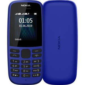 Мобільний телефон Nokia 105 TA-1203 Single Sim 2019 Blue в Полтаві