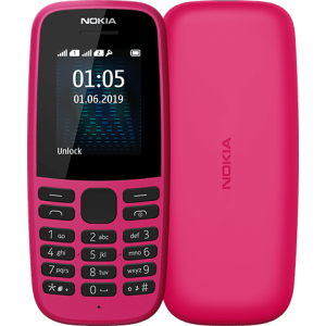 Мобільний телефон Nokia 105 TA-1203 Single Sim 2019 Pink ТОП в Полтаві