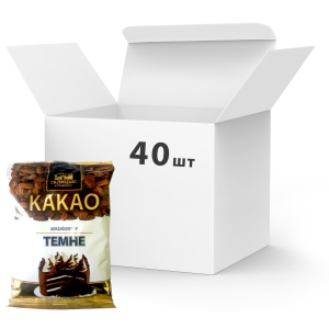 Упаковка какао Галицькі традиції темного алкализованного 40 шт х 100 г (881643) в Полтаве