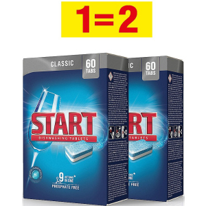 Таблетки для посудомоечной машины Start Classic 60 шт + 60 шт (0501081800046) ТОП в Полтаве