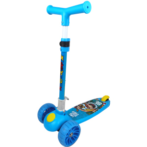 Самокат Daddychild Голубой с подсветкой колес (TOYSHD-009T-Blue) лучшая модель в Полтаве