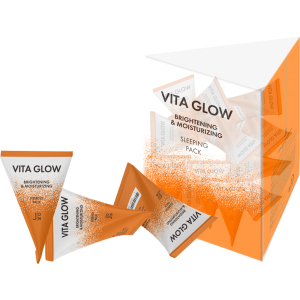 Маска для обличчя J:ON Вітаміни Vita Glow Brightening&Moisturizing Sleeping Pack 20 шт x 5 г (8802929006796) в Полтаві