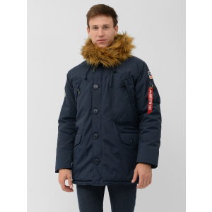 хороша модель Парку Alpha Industries N-3B Alpine Parka MJN49503C1 XL Replica Blue (640631825292)