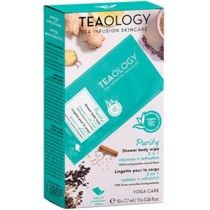 Освіжаючі вологі серветки для тіла Teaology Yoga care 1 шт (8050148502418) краща модель в Полтаві