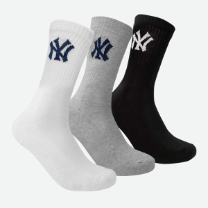 Носки New York Yankees 3 pk Crew 15100002-1003 31-34 р 3 пары Черный/Белый/Серый (8718984009101)