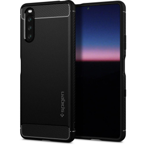 Чохол Spigen Rugged Armor для Sony Xperia 10 III Matte Black ТОП в Полтаві