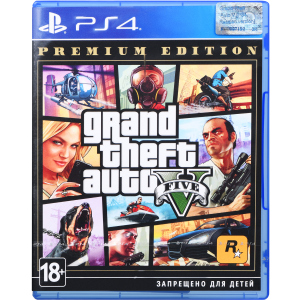 Игра Grand Theft Auto V Premium Edition для PS4 (Blu-ray диск, Russian subtitles) надежный