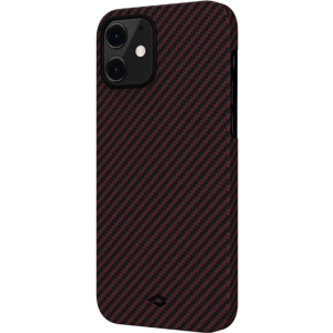 Панель Pitaka MagEZ Case Twill Apple iPhone 12 mini Black/Red (KI1203) ТОП в Полтаві