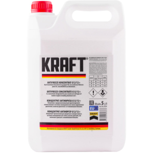 Антифриз Kraft G12/12+ Red концентрат для системи охолодження 5 л (KF104) ТОП в Полтаві