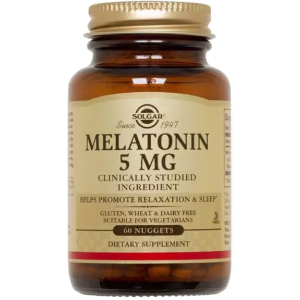 Амінокислота Solgar Мелатонін 5 мг 60 жувальних таблеток (033984019362) ТОП в Полтаві