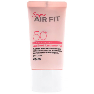 Сонцезахисний тонуючий крем A'pieu Super Air Fit Mild Tinted Sunscreen SPF50+ PA+++ 50 мл (8809643530538) в Полтаві