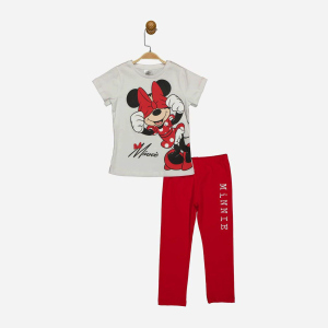 Костюм (футболка + лосины) Disney Minni Mouse MN18067 104 см Бело-красный (8691109891433) в Полтаве