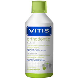 Ополіскувач для ротової порожнини Dentaid Vitis Orthodontic 500 мл (8427426046757/8427426061972) краща модель в Полтаві