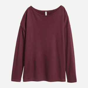 Лонгслив H&M 4383336-ACXF L Сливовый (DD3000003124533) в Полтаве