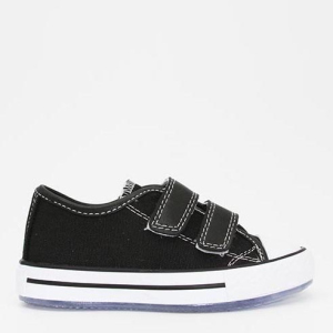 хороша модель Кеди дитячі VUVU KIDS Black .white outsole 3732 9.5 26 Чорні (8380001373226)