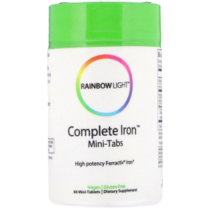 Витамины Rainbow Light Железо Complete Iron 60 мини таблеток (21888200610) лучшая модель в Полтаве