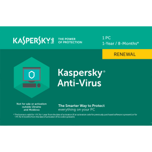 Kaspersky Anti-Virus 2020 продовження ліцензії на 1 рік для 1 ПК (скретч-картка) в Полтаві