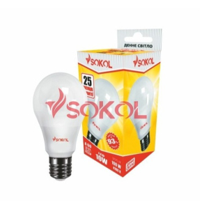 Набор 100 шт. LED лампа SOKOL A60 7.0W 220В E27 4100К ТОП в Полтаве