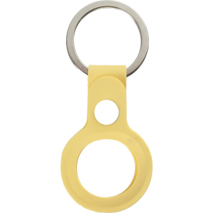 Чохол-брелок ArmorStandart Silicone Ring with Button для Apple AirTag Yellow ТОП в Полтаві