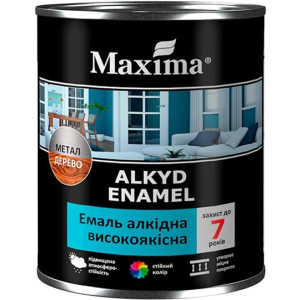 Емаль алкідна високоякісна Maxima 2.3 кг. Горіхова (4823083307424) краща модель в Полтаві