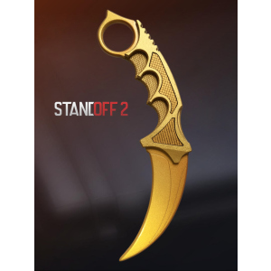 Деревянный нож из Стендофф 2 Керамбит Голд Игрушечный нож из дерева StandOff 2 Karambit Gold 11101 ТОП в Полтаве