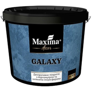Декоративне покриття Maxima з перламутровим ефектом та Скляна мікросферами "Galaxy" 3 кг (4820024426909)