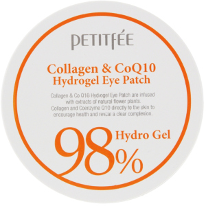 Гідрогелеві патчі для очей Petitfee Collagen &amp; Co Q10 Hydrogel Eye Patch Колаген-Коензим 60 шт (8809239800458) краща модель в Полтаві