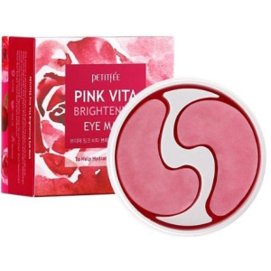 Патчі під очі Petitfee Pink Vita Brightening Eye Mask Освітлення 60 шт (8809508850498) в Полтаві