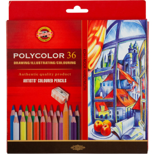 Художественные карандаши Koh-i-Noor Polycolor 36 цветов картонная упаковка (3835) ТОП в Полтаве