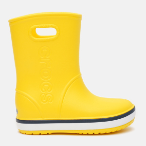 купить Резиновые сапоги Crocs Kids Crocband Rain Boot 205827-734-C10 27-28 Yellow/Navy (191448404847)