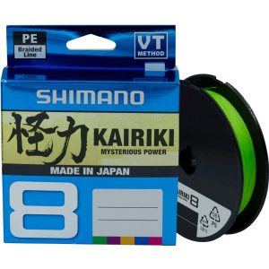 Шнур Shimano Kairiki 8 PE (Mantis Green) 150 м 0.23 мм 22.5 кг (22669696) рейтинг