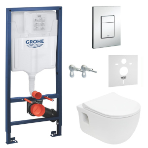 Інсталяція GROHE Rapid SL 38772001 + унітаз VOLLE Altea Rimless 13-64-267 + сидіння Slim Soft Close +37131000 ТОП в Полтаві