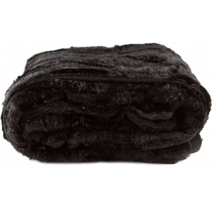 Плед LIFETIME Furry blanket Чорний 120x150 см (871125227910-2 black) ТОП в Полтаві