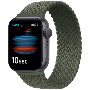 Ремешок Promate Fusion-44L для Apple Watch 42-44 мм 1/2/3/4/5/6/SE Green (fusion-44l.green) лучшая модель в Полтаве