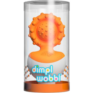 Прорізувач-неваляшка Fat Brain Toys dimpl wobl помаранчевий (F2172ML) (811802024442) краща модель в Полтаві