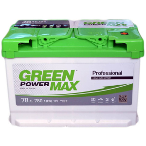 Автомобільний акумулятор Green Power MAX 78 Ah (-/+) Euro (780EN) (22372) ТОП в Полтаві