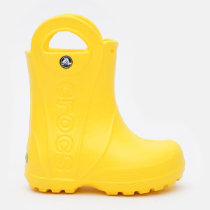 хорошая модель Резиновые сапоги Crocs Handle Rain Boot Kids 12803-730-C11 28 Yellow (0883503861268)