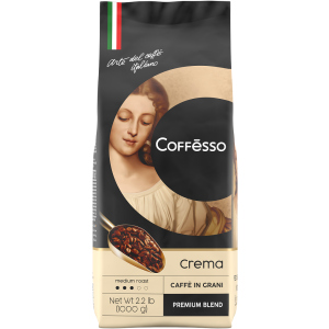 Кофе в зернах Coffesso Crema 1000 г (8001681575018) ТОП в Полтаве