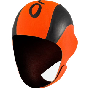 Неопренова шапочка Orca High Visibility Neoprene Swim Cap Orange/Black (LA424854) краща модель в Полтаві