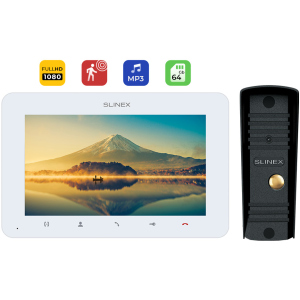 Комплект домофону Slinex StarterKit Full HD White-Black (SM-07MHD(w)+ML-16HD(bl))