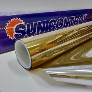 Солнцезащитная зеркальная плёнка Sun Control RS Gold 15 EXT (ширина 1,524) золото (цена за кв.м.)