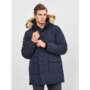 хороша модель Парка Superdry M5011192A-L6T XL Nordic Chrome Navy (5057847231352)